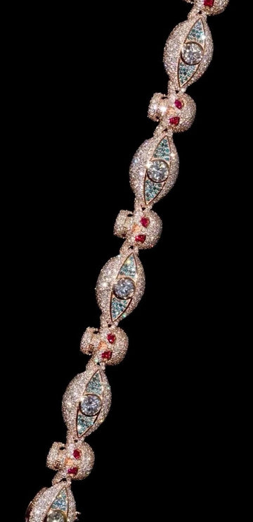 gold cuban bracelet diamond