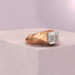 Load image into Gallery viewer, 4.00CT Emerald Cut Lab Grown Diamond Ring, Men's Solitaire Ring, Classic Wedding Ring, Anniversary Gift Ring, White Gold Engagement Ring image 9