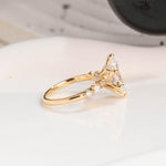 Load image into Gallery viewer, Solid Gold Hidden Halo Marquise Cut Moissanite Engagement Ring, Dainty Promise Ring, Proposal Ring, Bridal Ring, Anniversary Gift for Wife image 7