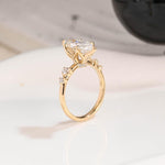 Load image into Gallery viewer, Solid Gold Hidden Halo Marquise Cut Moissanite Engagement Ring, Dainty Promise Ring, Proposal Ring, Bridal Ring, Anniversary Gift for Wife image 8