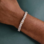 Load image into Gallery viewer, Radiant Cut Lab Grown Diamond Tennis Bracelet, IGI Certified Lab diamond Bracelet For Wedding Gift, Radiant Diamond Anniversary Bracelet