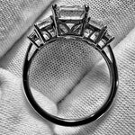 Load image into Gallery viewer, Certified 14K Gold 3.7CT F VVS2 2EX Lab Grown Emerald Cut Diamond Engagement Ring image 5