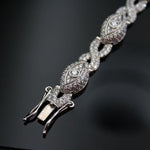 Load image into Gallery viewer, cuban link evil eye bracelet