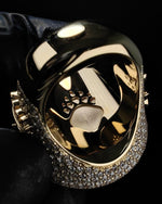 Load image into Gallery viewer, unique spider web iced out ring