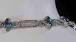 Load image into Gallery viewer, Mens Blue Diamond Infinity Chain