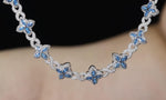 Load image into Gallery viewer, Mens Blue Diamond Infinity Link Chain