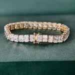 Load image into Gallery viewer, Radiant Cut Lab Grown Diamond Tennis Bracelet, IGI Certified Lab diamond Bracelet For Wedding Gift, Radiant Diamond Anniversary Bracelet