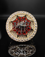 Load image into Gallery viewer, custom iced out spider web ring