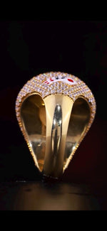 Load image into Gallery viewer, bling roulette wheel ring for rappers