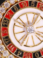 Load image into Gallery viewer, vegas style hip hop statement ring gold