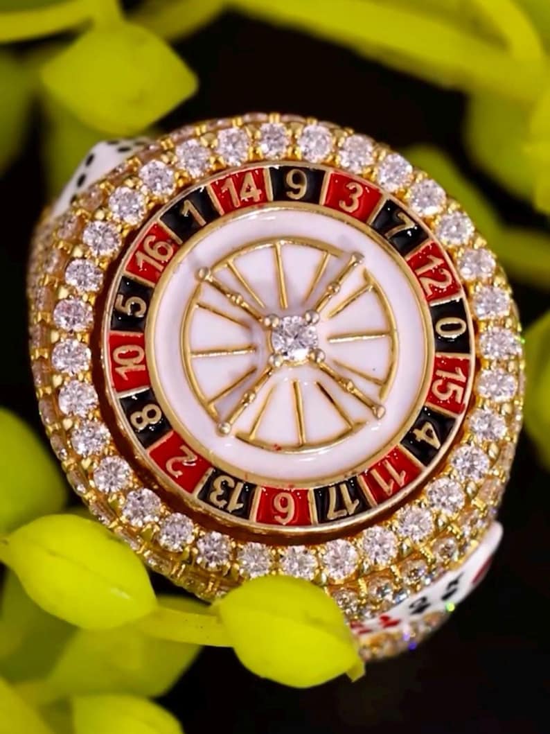 iced out casino dice and roulette jewelry