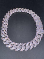 Load image into Gallery viewer, VVS1 Moissanite Diamond Miami Cuban Chain: 925 Sterling Silver, Iced Out Hip Hop Style image 4