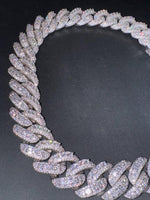 Load image into Gallery viewer, VVS1 Moissanite Diamond Miami Cuban Chain: 925 Sterling Silver, Iced Out Hip Hop Style image 5