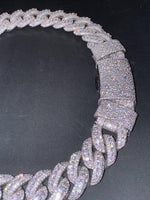 Load image into Gallery viewer, VVS1 Moissanite Diamond Miami Cuban Chain: 925 Sterling Silver, Iced Out Hip Hop Style image 7