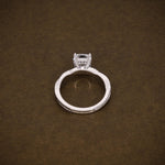 Load image into Gallery viewer, 2.14 CTW Cushion Cut Lab Grown Diamond Vine Halo Engagement Ring in D Colour VVS2 IGI Certified Promise Ring for Her image 5