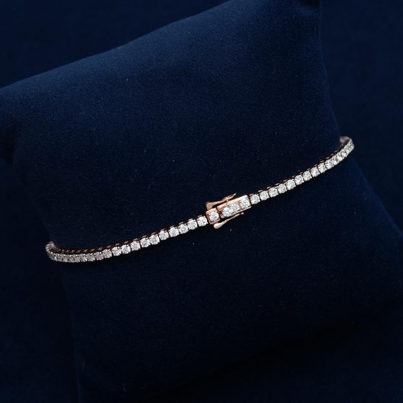 925 silver 2mm vvs moissanite tennis bracelet, real moissanite bracelet pass diamond tester, available in different sizes, best birthday gift, moissanite bracelet for men/women