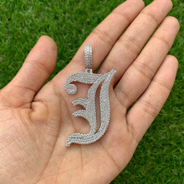 custom moissanite pendant for men/women, vvs moissanite necklace, 925 silver custom letter pendant, best birthday gift, hip hop pendant, rapper jewelry