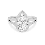 Load image into Gallery viewer, Pear Lab Grown Engagement Rings for her, also a thoughtful anniversary gift for wife
