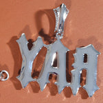 Load image into Gallery viewer, Iced Out Custom Name Necklace: Thorn Letter Pendant,Cuban Link Chain image 10