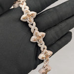Load image into Gallery viewer, 925 Silver moissanite bracelet, moissanite infinity link bracelet, marquis shape moissanite chain, mens moissanite bracelet pass diamond tester, best birthday gift, 20mm moissanite bracelet