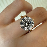 Load image into Gallery viewer, 5 Carat Big Round Moissanite Ring 925 Silver image 2