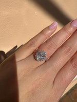 Load image into Gallery viewer, 2.50 Carat Oval Lab Grown Diamond Halo 14k Gold Engagement Ring | IGI Certified image 4