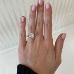 Load image into Gallery viewer, 5 Carat Big Round Moissanite Ring 925 Silver image 1