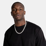 Load image into Gallery viewer, 8.5mm Diamond Cuban Chain White Gold, Iced Out Hip Hop Necklace for Him, Bling Gift for Boyfriend, Mens Fashion Jewelry, Birthday Present image 7