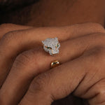 Load image into Gallery viewer, 5.2 TCW Lab Grown Diamond Cluster Ring: 14K Yellow Gold Men's Engagement image 3