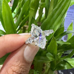 Load image into Gallery viewer, 5 Ct Marquise Diamond Engagement Ring for Women | Platinum Finish | Statement Bridal Ring | Marquise Diamond Ring image 1