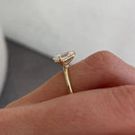 Load image into Gallery viewer, Pear Cut Moissanite Diamond Toi Et Moi Ring | Solid Gold Anniversary Ring image 3