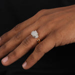 Load image into Gallery viewer, 5.2 TCW Lab Grown Diamond Cluster Ring: 14K Yellow Gold Men's Engagement image 2