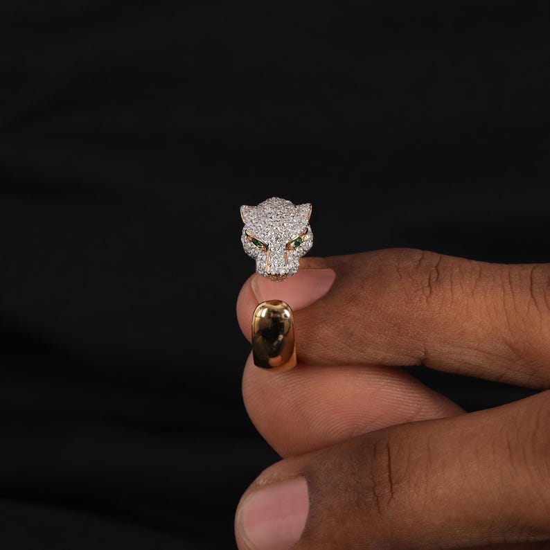 5.2 TCW Lab Grown Diamond Cluster Ring: 14K Yellow Gold Men's Engagement image 5