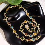 Load image into Gallery viewer, Iced Out Multi-Color Star Diamond Necklace,Hip Hop Jewelry for Men,Luxury Diamond Necklace,Stunning Jewelry Unisex,Boy Girls