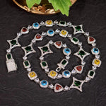 Load image into Gallery viewer, Iced Out silver Diamond Necklace,Hip Hop Jewelry for women