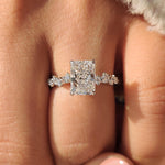 Load image into Gallery viewer, IGI certified lab grown radiant cut diamond ring.