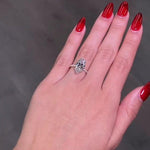 Load image into Gallery viewer, 4 CT Marquise Cut Moissanite Engagement Ring, 14K Solid Gold 6 Prong With Hidden Halo Ring, Elongated Marquise Solitaire Bridal Wedding Ring image 4