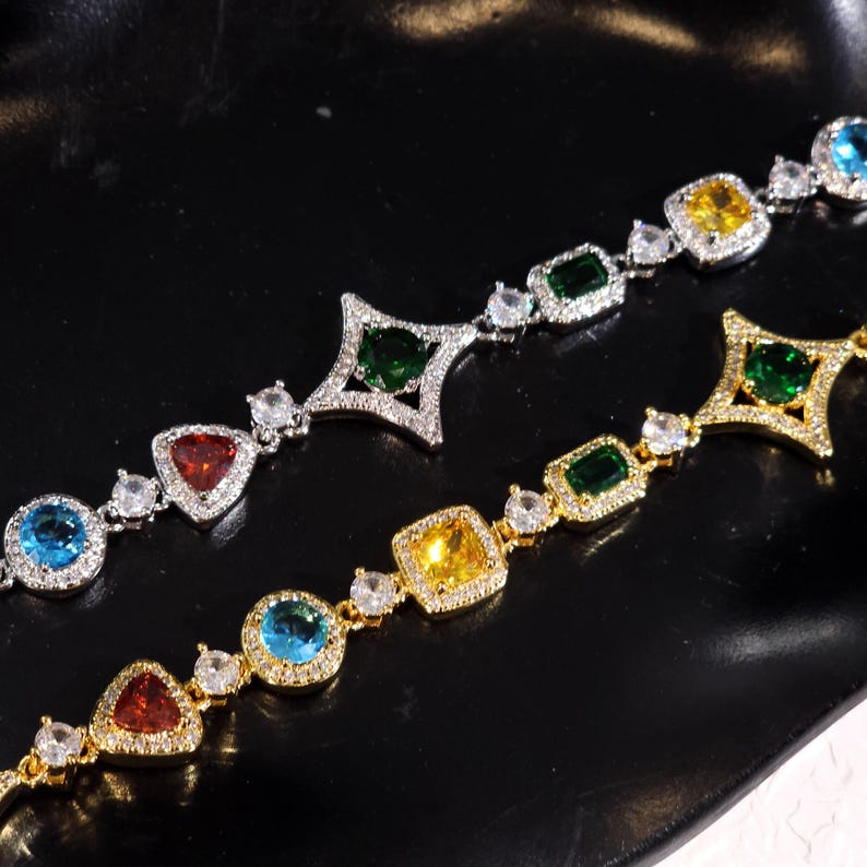 Iced Out Multi-Color Star Diamond Necklace,Hip Hop Jewelry for Men,Luxury Diamond Necklace,Stunning Jewelry Unisex,Boy Girls