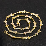 Load image into Gallery viewer, Iced Out Iron Wire Tennis Chain Necklace, Gold Silver Diamond Men's Jewelry image 12