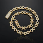 Load image into Gallery viewer, Hip Hop Number symbol 8 Necklace &amp; Bracelet for Men, 10mm 5A CZ Cuban Link Chain image 4