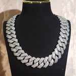 Load image into Gallery viewer, Iced Out 24MM Diamond Cuban Chain,Hip Hop Jewelry,Necklace For Men,Infinity Diamond Choker,Silver Color Chain,Necklace Unisex Gifts