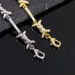 Load image into Gallery viewer, Iced Out Iron Wire Tennis Chain Necklace, Gold Silver Diamond Men's Jewelry image 4