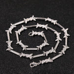 Load image into Gallery viewer, Iced Out Iron Wire Tennis Chain Necklace, Gold Silver Diamond Men's Jewelry image 2