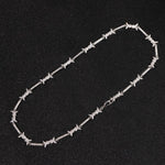 Load image into Gallery viewer, Iced Out Iron Wire Tennis Chain Necklace, Gold Silver Diamond Men's Jewelry image 11