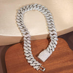 Load image into Gallery viewer, Iced Out 24MM Diamond Cuban Chain,Hip Hop Jewelry,Necklace For Men,Infinity Diamond Choker,Silver Color Chain,Necklace Unisex Gifts