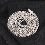 Load image into Gallery viewer, Iced Out 4MM Colorful Diamond Tennis Chain,Hip Hop Jewelry,Necklace For Men image 5