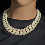 Load image into Gallery viewer, Iced Out 24mm Miami Cuban Link Chain,Mirco Pave Diamond Necklace,Hip Hop Jewelry image 8
