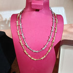 Load image into Gallery viewer, Iced Out Iron Wire Tennis Chain Necklace, Gold Silver Diamond Men's Jewelry image 1