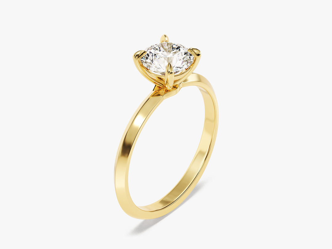 knife edge solitaire ring