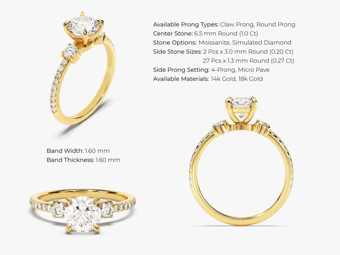 micro pave diamond eternity ring